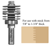 Produce perfect finger joints with this professional finger joint router bit