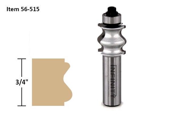 Frame profile router bit 56-515 for custom wooden picture and mirror frames