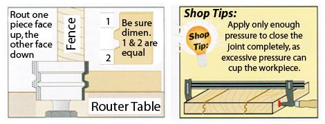 How to set up and use the reverse glue joint router bit