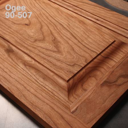 Horizontal raised panel bit with back cutter for wooden doors - Ogee profile
