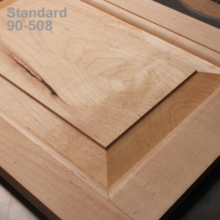 Horizontal raised panel bit with back cutter for wooden doors - Standard profile