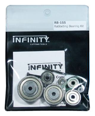 Turn any rebate (rabbet) bit into the most versatile cutter in the shop with these bearings sets