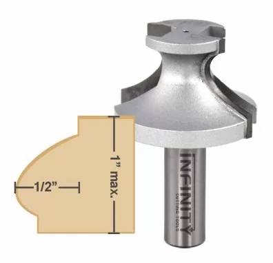 Create a stunning edge profile on tabletops and other wooden furniture with this Classical Bead router bit