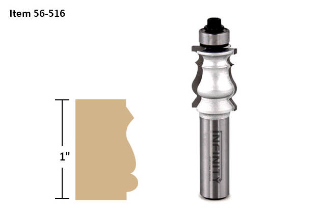 Frame profile router bit 56-516 for custom wooden picture and mirror frames