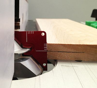 Set up perfect-fitting lock mitre joints in minutes, without frustration or wasted wood
