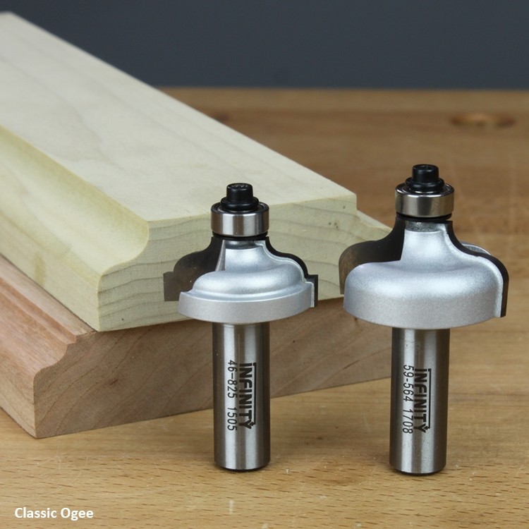 Top quality Ogee router bits to suit just about any decorative need