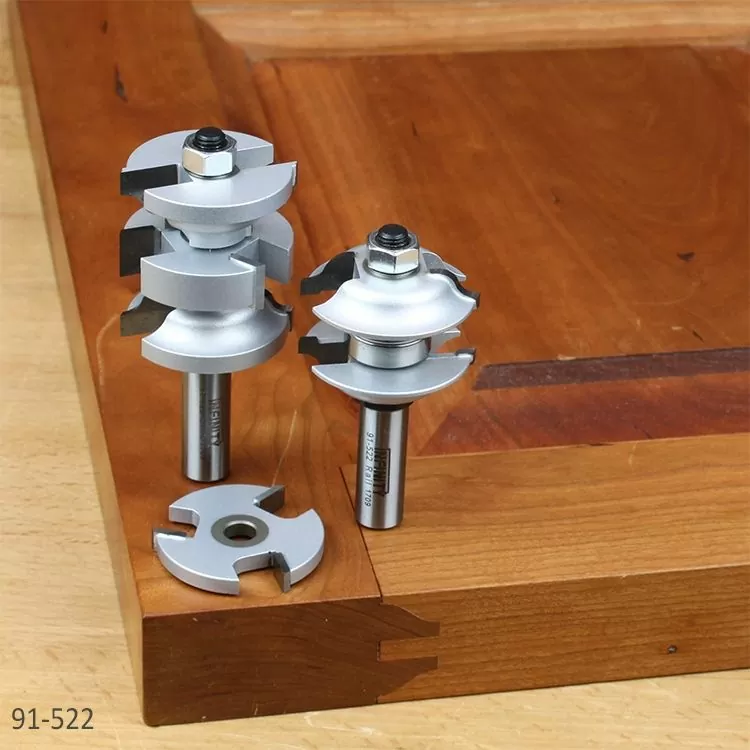 Ogee rail and stile router bits for door making