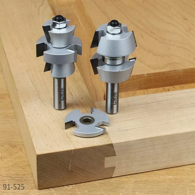Shaker rail and stile router bits for door making