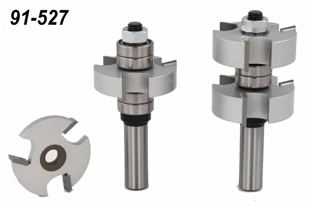 Mission rail and stile router bits for door making