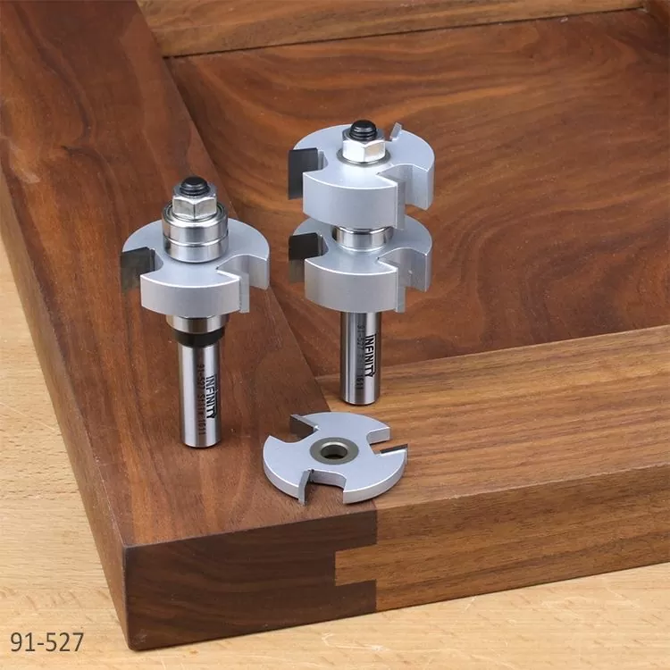 Mission rail and stile router bits for door making