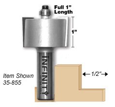 Rebate (rabbet) router bits can cut strong rebated joints and inset cabinet faces and backs
