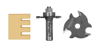 Our three-wing slot cutter router bits allow you to cut a range of grooves, rebates or biscuit slots